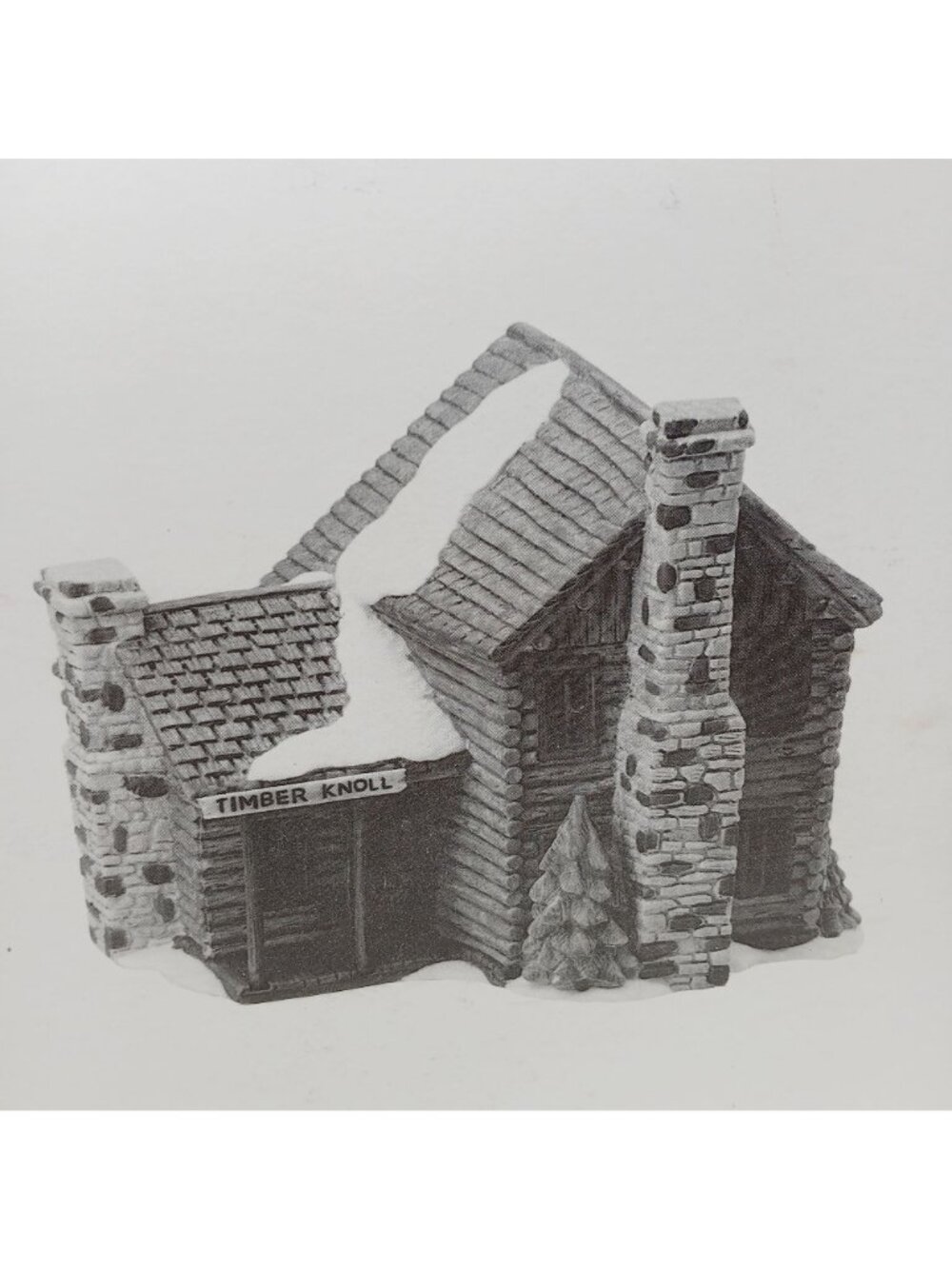 Dept 56 Timber Knoll Log Cabin New England Village Lit House W/Box VTG 1987 #GST - Picture 11 of 13